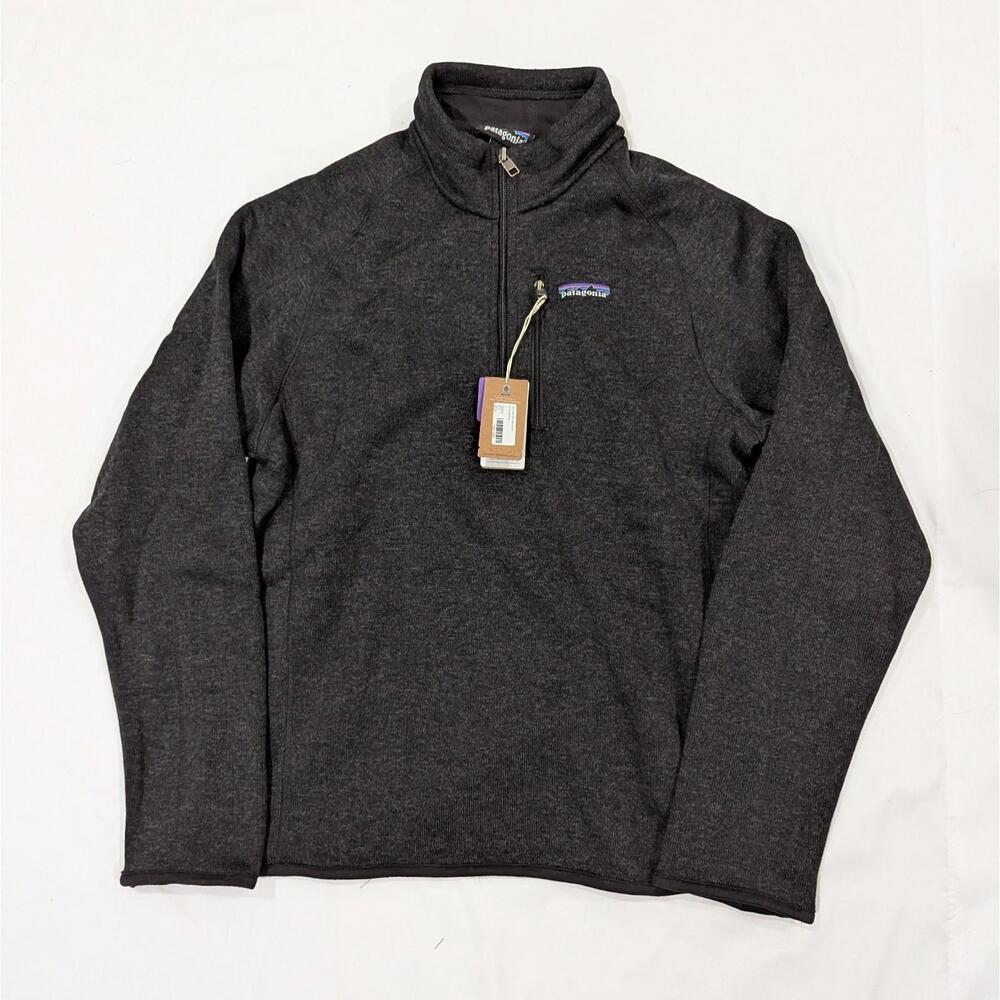 Patagonia Better Sweater 1/4 Zip Fleece Men's Medium (Tag L) Black NWT - Picture 2 of 10